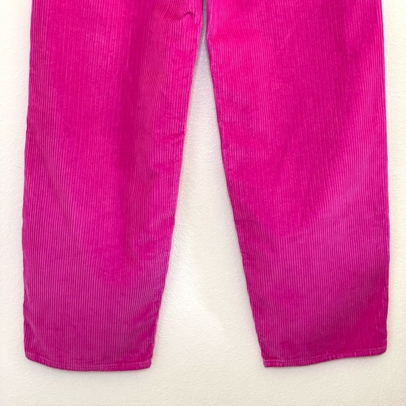 Levi’s Baggy Dad Corduroy Pants Mid Rise Loose Straight Leg Rose Violet Pink 25 - Picture 10 of 16